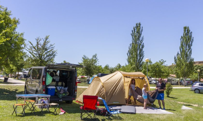 de camping en Semana Santa