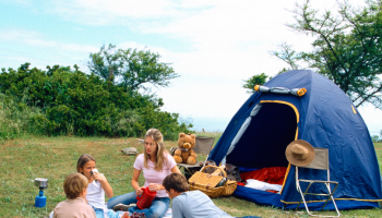 camping con niños